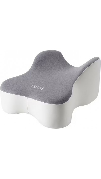 Coussin de genoux &agrave; m&eacute;moire de forme pour position lat&eacute;rale soutien des jambes 35,56cm - Gris