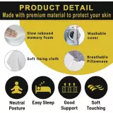 Coussin de genoux &agrave; m&eacute;moire de forme pour position lat&eacute;rale soutien des jambes 35,56cm - Gris