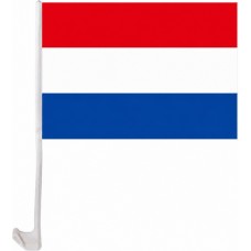 Drapeau Pays-Bas avec clip pour vitre de voiture accessoire supporter