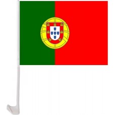 Drapeau Portugal avec clip pour vitre de voiture accessoire supporter