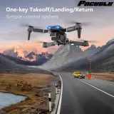 Drone quadricoptère Facegle E99 avec caméras duales éclairage LED et télécommande