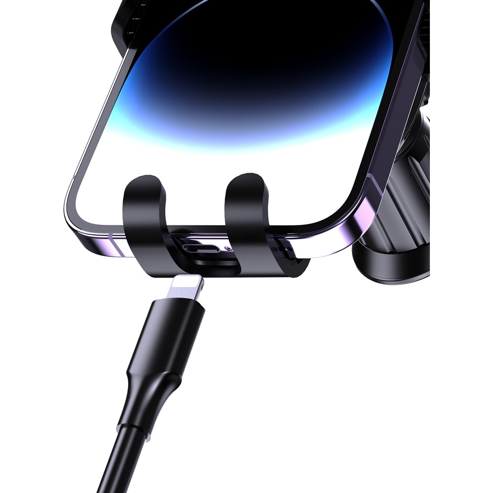 Dudao F5N+ support de t&eacute;l&eacute;phone pour voiture avec ventouse pour pare-brise ou tableau de bord - Noir