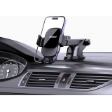 Dudao F5N+ support de t&eacute;l&eacute;phone pour voiture avec ventouse pour pare-brise ou tableau de bord - Noir