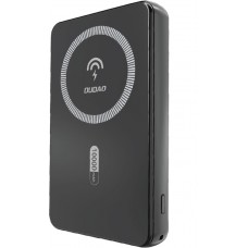 Dudao K14S batterie externe magn&eacute;tique 20W 5000mAh USB-A / USB-C - Noir