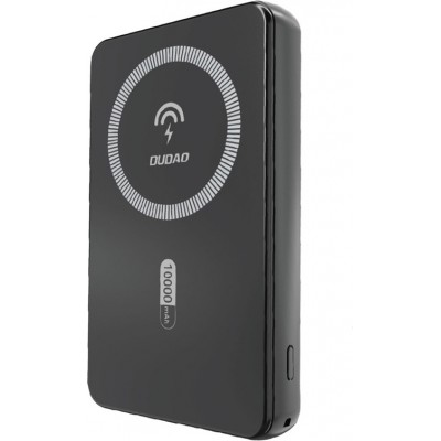Dudao K14S batterie externe magn&eacute;tique 20W 5000mAh USB-A / USB-C - Noir