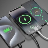 Dudao K14S batterie externe magn&eacute;tique 20W 5000mAh USB-A / USB-C - Noir