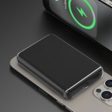 Dudao K14S batterie externe magn&eacute;tique 20W 5000mAh USB-A / USB-C - Noir