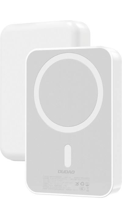 Dudao K26 10000mAh 20W batterie externe USB-A / USB-C Powerbank MagSafe - Blanc