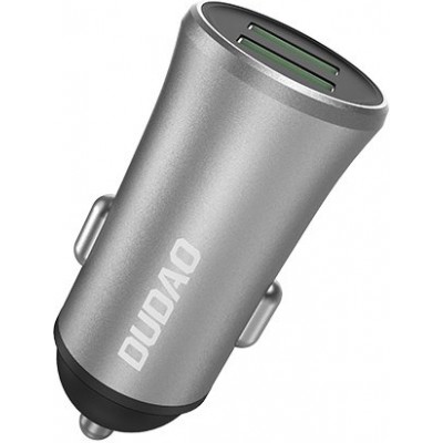 Dudao R6S chargeur de voiture intelligent 3.4A 2x USB - Argent