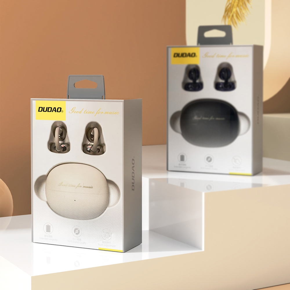 Dudao U20 TWS &eacute;couteurs sans fil Bluetooth autonomie de 30 heures - Blanc