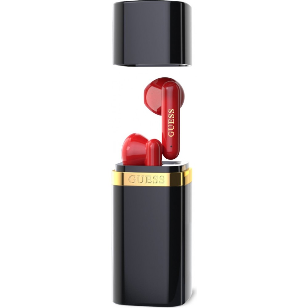 Écouteurs Bluetooth Guess Lipstick Shape design élégant 4.5 h d'autonomie - Noir