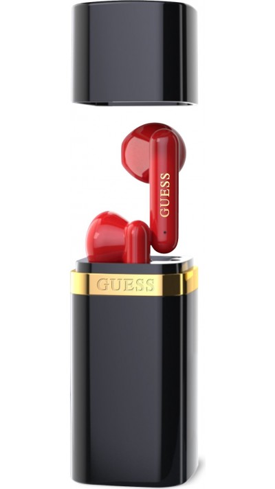 Écouteurs Bluetooth Guess Lipstick Shape design élégant 4.5 h d'autonomie - Noir