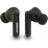 Écouteurs Bluetooth Guess PU 4G Script Logo ENC TWS assistant vocal et autonomie 16h - Noir