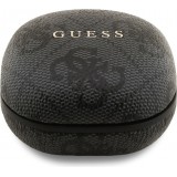 Écouteurs Bluetooth Guess PU 4G Script Logo ENC TWS assistant vocal et autonomie 16h - Noir