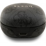 Écouteurs Bluetooth Guess PU 4G Script Logo ENC TWS assistant vocal et autonomie 16h - Noir