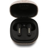 Bluetooth Kopfhörer Guess PU 4G Script Logo ENC TWS mit Sprachassistent und 16h Akkulaufzeit - Rosa