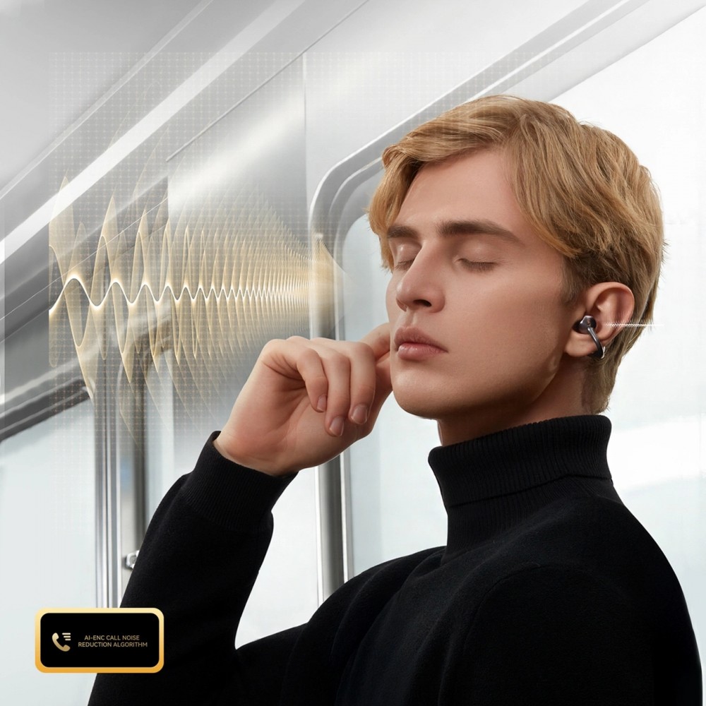 Ecouteurs Bluetooth JOYROOM JR-OE3 Open-Ear True BT 5.4 design innovant avec contrôle intelligent - Noir
