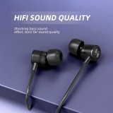 USB-C In-Ear Kopfhörer mit Silikon-Ohrstöpseln (3 Größen) und integrierter Lautstärkeregelung