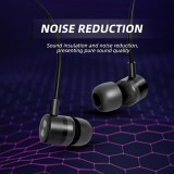 USB-C In-Ear Kopfhörer mit Silikon-Ohrstöpseln (3 Größen) und integrierter Lautstärkeregelung