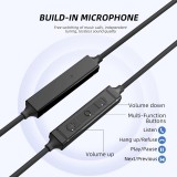 USB-C In-Ear Kopfhörer mit Silikon-Ohrstöpseln (3 Größen) und integrierter Lautstärkeregelung