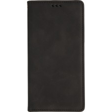iPhone 17 Air Leder Tasche - Flip Wallet vintage mit Magnetverschluss und Kartenhalter - Schwarz