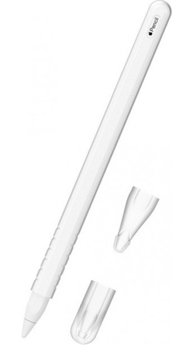 Flexibles Silikonetui f&uuml;r Apple Pencil 2. Generation mit vollst&auml;ndigem Schutz und Halterung - Transparent - Apple Pencil