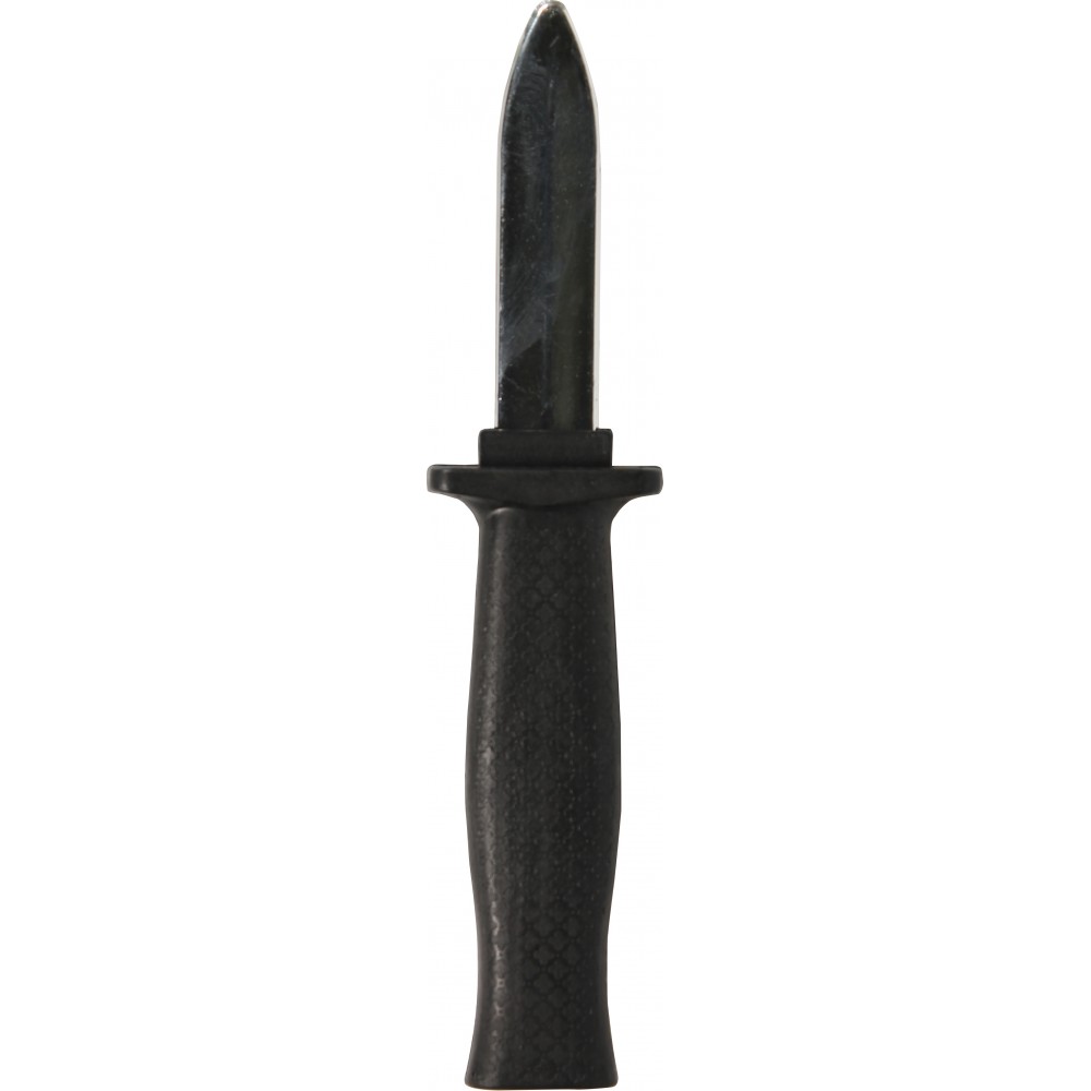 Faux couteau rétractable jouet pour effrayer - Noir