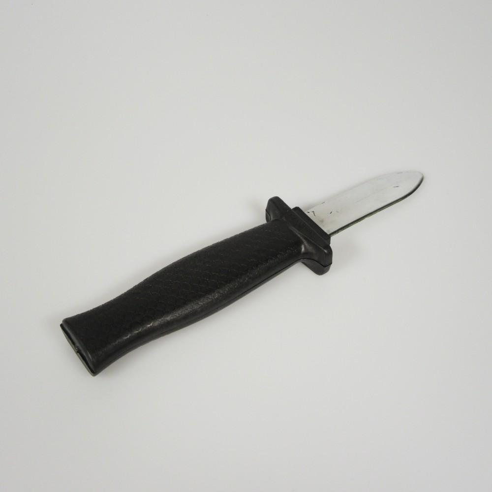 Faux couteau rétractable jouet pour effrayer - Noir