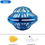 Fly spinning ball 360&deg; ballon volant lumineux &agrave; induction magique rotatif intelligent pour enfants - Bleu