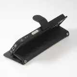 iPhone 16 Pro Case H&uuml;lle - Elegante Flip-Matratze mit Magnetverschluss Trageschlaufe und Kartenf&auml;chern - Schwarz