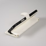 Fourre iPhone 16 Pro Max - Flip matelass&eacute; &eacute;l&eacute;gant avec fermeture magn&eacute;tique et lani&egrave;re et emplacements pour cartes - Blanc