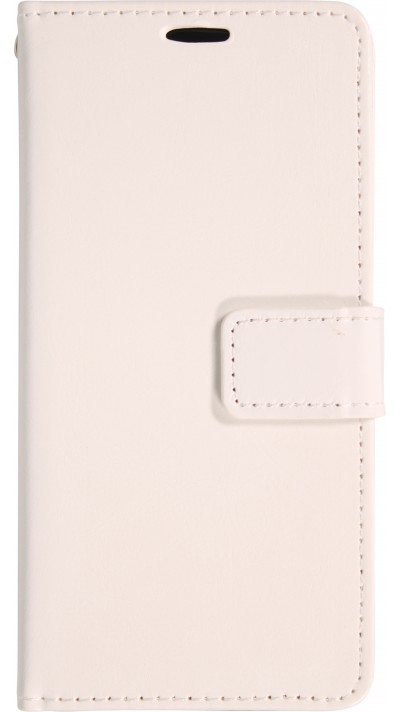 Hülle iPhone 17 Air - Premium Flip Leder Tasche - Weiss