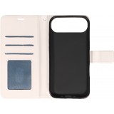 Hülle iPhone 17 Air - Premium Flip Leder Tasche - Weiss