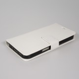 Hülle iPhone 17 Air - Premium Flip Leder Tasche - Weiss