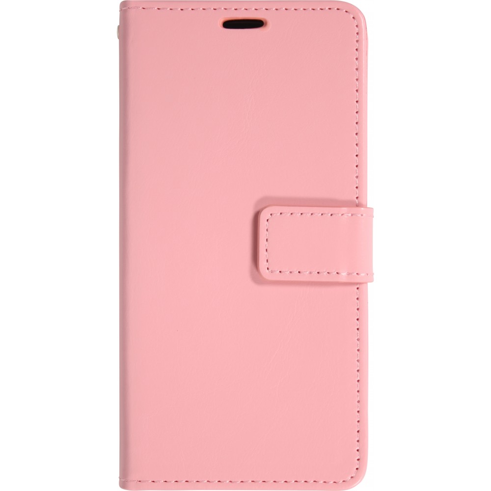 Hülle iPhone 17 Air - Premium Flip Leder Tasche - Hellrosa