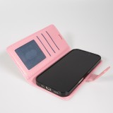 Hülle iPhone 17 Air - Premium Flip Leder Tasche - Hellrosa