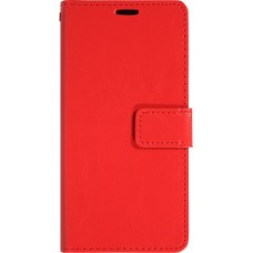 Hülle iPhone 17 Air - Premium Flip Leder Tasche - Rot