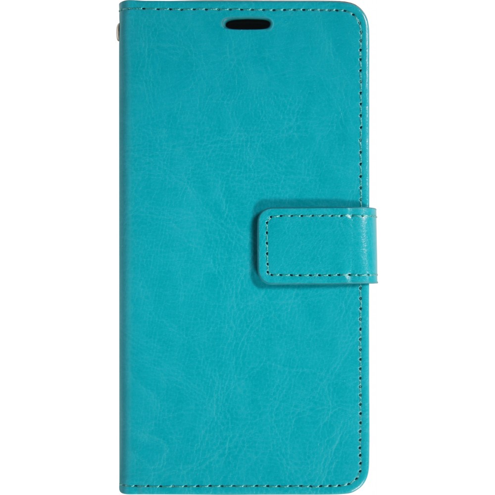 Hülle iPhone 17 Air - Premium Flip Leder Tasche - Türkis