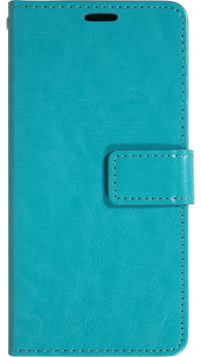 Hülle iPhone 17 Air - Premium Flip Leder Tasche - Türkis