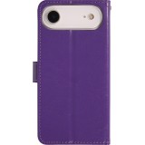 Hülle iPhone 17 Air - Premium Flip Leder Tasche - Violett