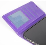 Hülle iPhone 17 Air - Premium Flip Leder Tasche - Violett