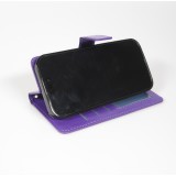 Hülle iPhone 17 Air - Premium Flip Leder Tasche - Violett
