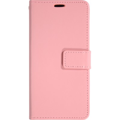 Fourre iPhone 17 Pro - Premium Flip cuir lisse porte-cartes - Rose clair