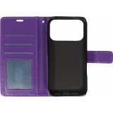 Hülle iPhone 17 Pro - Premium Flip Leder Tasche - Violett