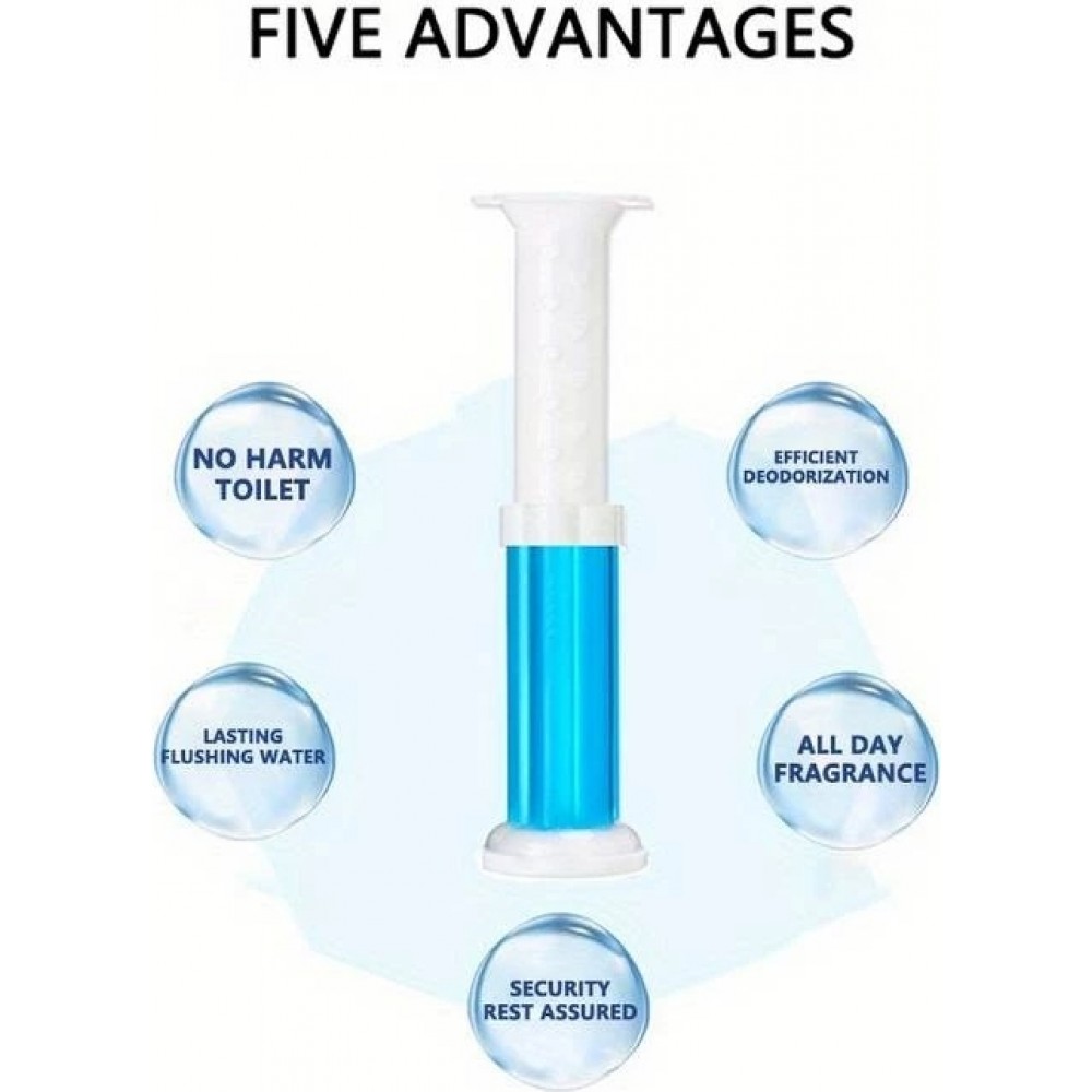 Gel de toilette nettoyant désodorisant avec auto-applicateur (Set de 3 fragrances différentes)