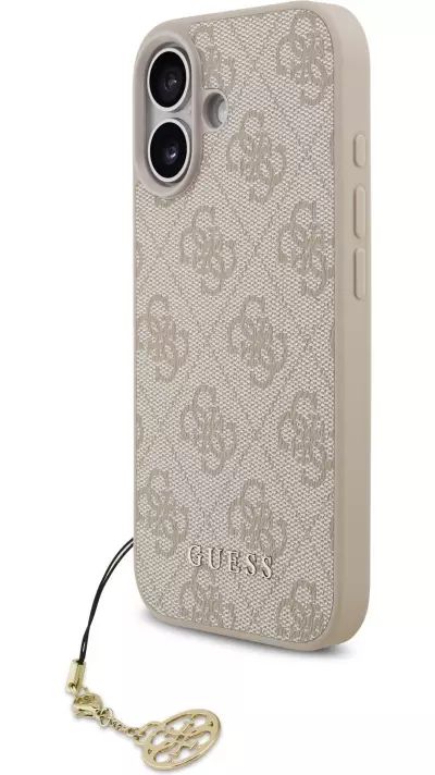 Coque iPhone 17 - Guess 4G charm protection élégante design raffiné accessoire tendance - Rose