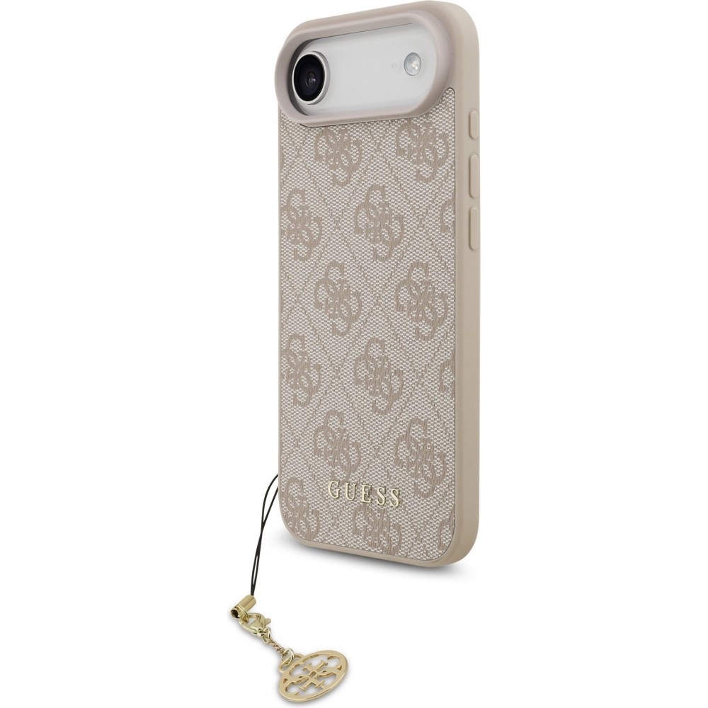 iPhone 17 Air Case Hülle - Guess 4G Charm Elegante Schutz Raffiniertes Design Trendaccessoire - Rosa