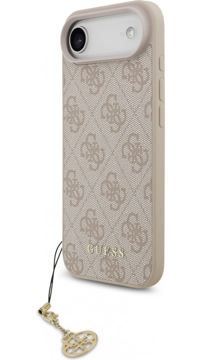 iPhone 17 Air Case Hülle - Guess 4G Charm Elegante Schutz Raffiniertes Design Trendaccessoire - Rosa