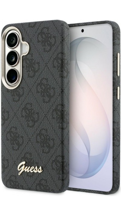 Coque Samsung Galaxy S26 - Guess 4G Script MagSafe Magnetic protection &eacute;l&eacute;gante - Noir