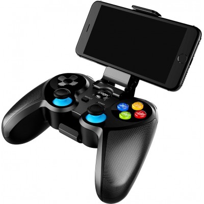 iPega 9157 Manette connectée Bluetooth 5.0 (iOS, Android, Windows) avec support téléphone - Noir